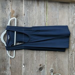 Joie Silk Racer back, coupe, blue, tank top. Medium.